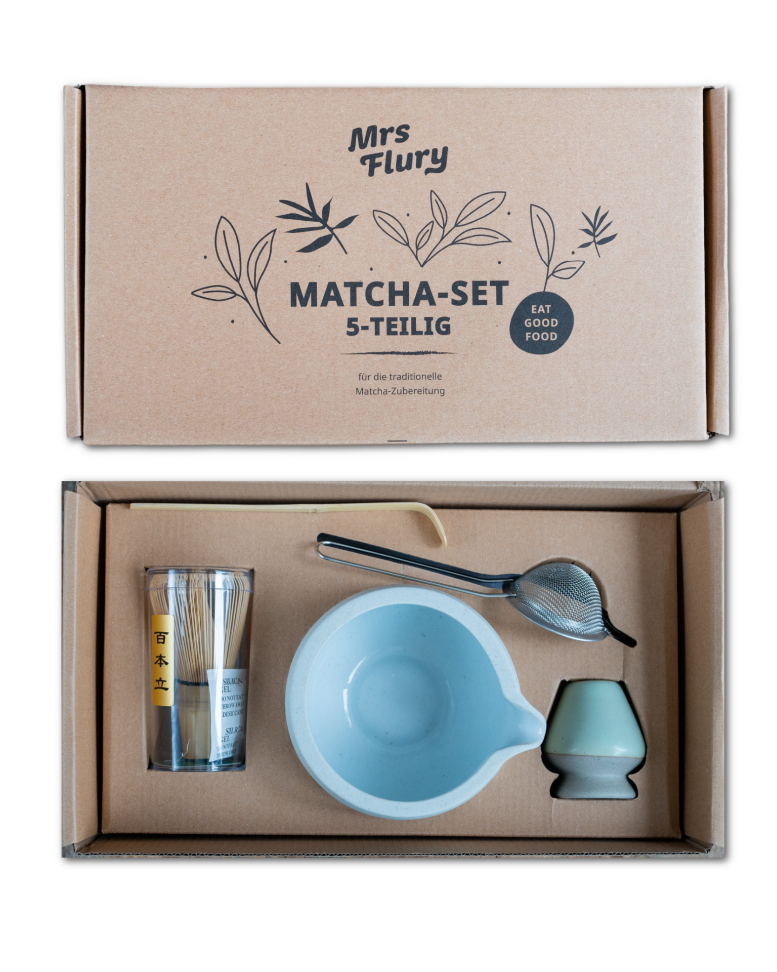 Mrs Flury Matcha-Set 5-teilig - für die traditionelle Matcha Zubereitung